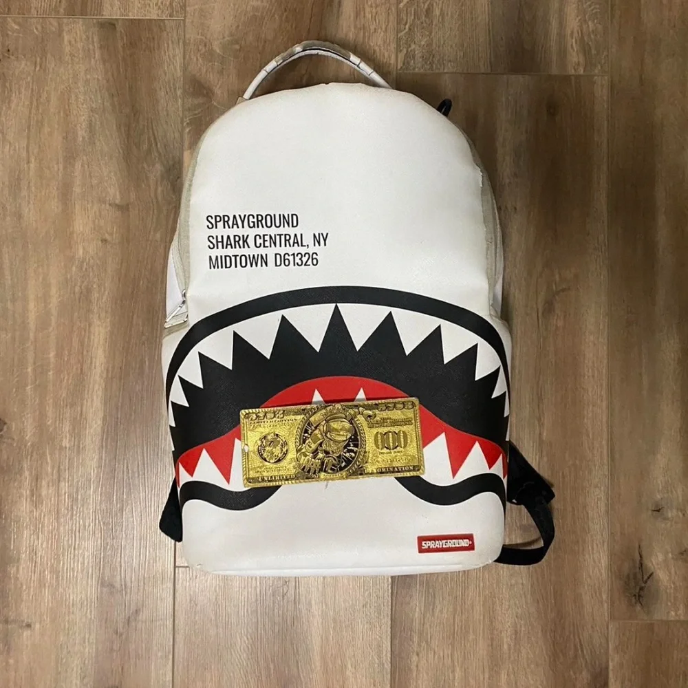 Sprayground | Bags | Sprayground White And Black Shark Mouth